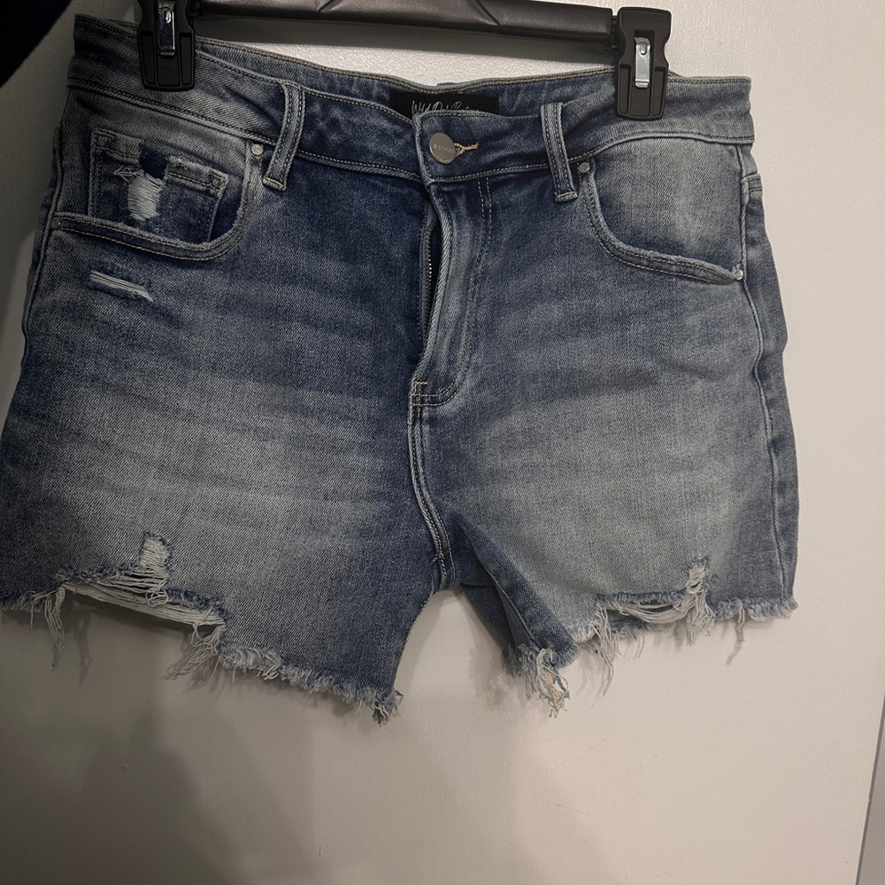 White Oak Boutique Sylvie Risen Jean Shorts